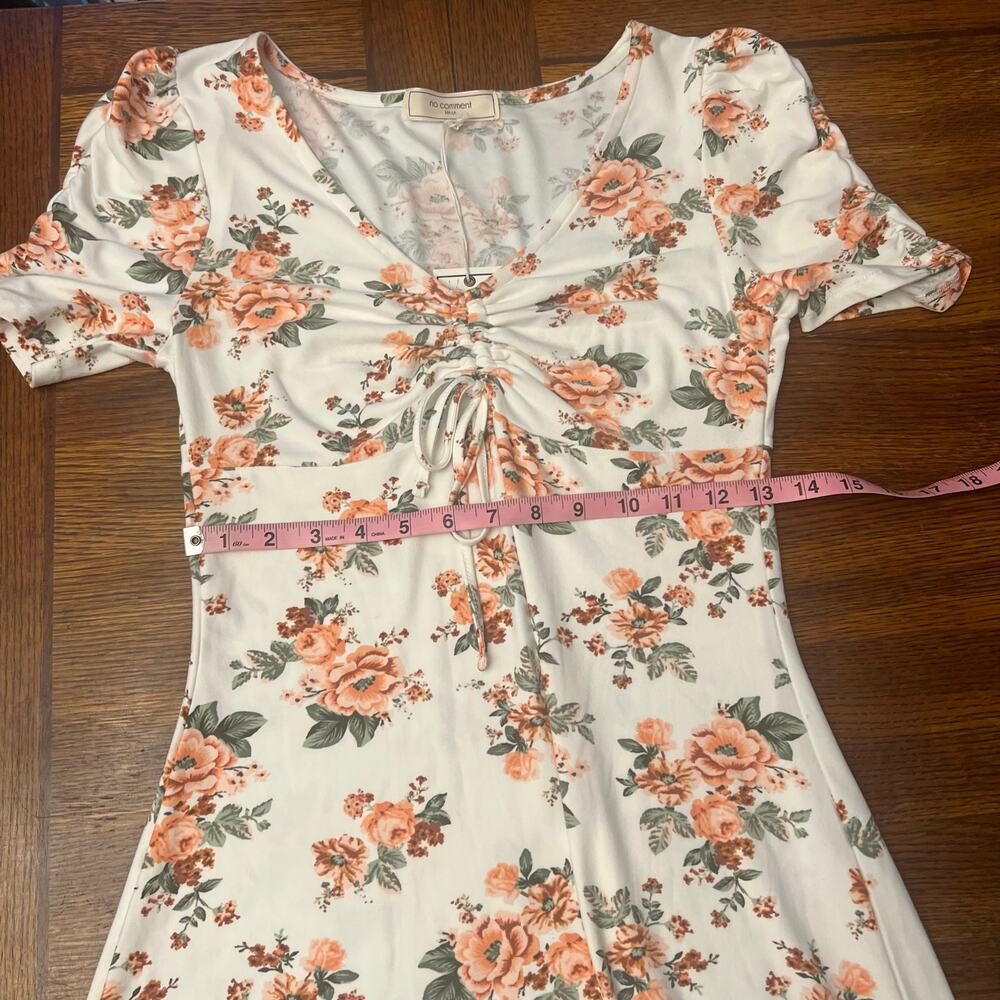 NWT No Comment LA Floral Cocktail Dress Medium Spring Feminine - Picture 11 of 15